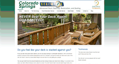 Desktop Screenshot of coloradospringsdeckrestoration.com